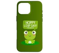 Funny Green Frog Hoppy Leap Day Février 29 Cool Frog Lovers Coque pour iPhone 16 Pro Max