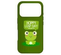 Funny Green Frog Hoppy Leap Day Février 29 Cool Frog Lovers Coque pour iPhone 17 Pro