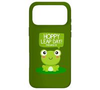 Funny Green Frog Hoppy Leap Day Février 29 Cool Frog Lovers Coque pour iPhone 17 Pro Max