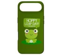 Funny Green Frog Hoppy Leap Day Février 29 Cool Frog Lovers Coque pour iPhone Air