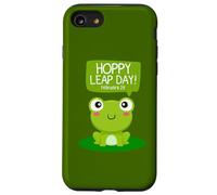 Funny Green Frog Hoppy Leap Day Février 29 Cool Frog Lovers Coque pour iPhone SE (2020) / 7/8