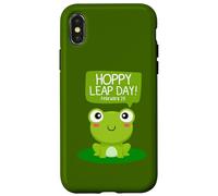 Funny Green Frog Hoppy Leap Day Février 29 Cool Frog Lovers Coque pour iPhone X/XS