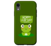 Funny Green Frog Hoppy Leap Day Février 29 Cool Frog Lovers Coque pour iPhone XR