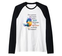 Funny Grumpy Bird Graphic Lazy Quote Procrastinator Manche Raglan