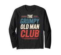 Funny Grumpy Old Man Club, Sarcastic Grumpy Man Humour Fun Manche Longue