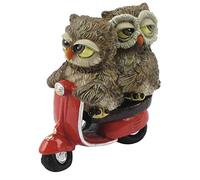 Funny gufi-couple de chouettes rouges pour scooter vespa