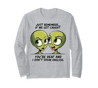 Funny Guilty Alien Duo Humour Apparel Just Remember Sayings Manche Longue