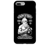 Funny Gym Charles Darwin Enlargissement of Humanity Kettlebell Coque pour iPhone 7 Plus/8 Plus