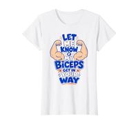 Funny Gym, Fais Savoir si Mes Biceps Te gênent en Disant T-Shirt Graphique avec Valeur