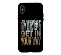 Funny Gym Fitness : dis-Moi si Mes Biceps Te gênent Coque pour iPhone X/XS