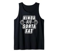 Funny Gym Kinda Fit Sorta Fat Workout Fitness Weightlifting Débardeur