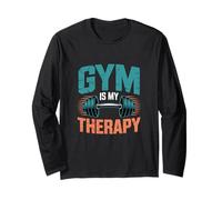 Funny Gym Meme Love Lifting Gym est ma motivation thérapeutique Manche Longue