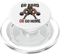 Funny Gym Rottweiler Gym Motivation Go Hard Or Go Home PopSockets PopGrip pour MagSafe