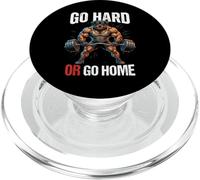 Funny Gym Rottweiler Gym Motivation Go Hard Or Go Home PopSockets PopGrip pour MagSafe