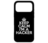 Funny Hacking Hacker Keep Calm I'm a Hacker Coque pour iPhone 17 Pro Max