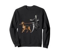Funny Halloween Bloodhound and The Reaper Sweatshirt