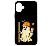 Funny Halloween Civil Engineer Ghost Architect Coque pour iPhone 16 Plus