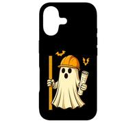Funny Halloween Civil Engineer Ghost Architect Coque pour iPhone 17