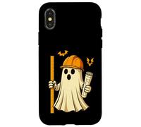 Funny Halloween Civil Engineer Ghost Architect Coque pour iPhone X/XS