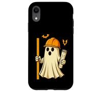 Funny Halloween Civil Engineer Ghost Architect Coque pour iPhone XR