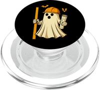 Funny Halloween Civil Engineer Ghost Architect PopSockets PopGrip pour MagSafe