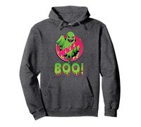 Funny Halloween Costume Ghost Boo Sweat à Capuche, Unisexe pour Adultes, Chiné Foncé, M