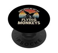 Funny Halloween Don't Make Me Get My Flying Monkeys Costume PopSockets PopGrip Adhésif