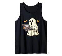 Funny Halloween Ghost Developer Designer Web Programmer Code Débardeur