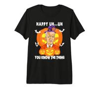 Funny Halloween Joe Biden Confused Happy Uh...Uh You Know T-Shirt Haut de Gamme