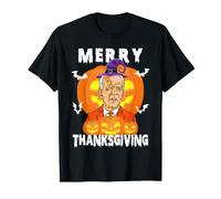 Funny Halloween Joe Biden Confused Merry Thanksgiving T-Shirt