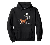 Funny Halloween Nova Scotia Retriever and Skeleton Sweat à Capuche