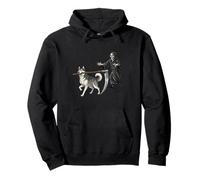 Funny Halloween Siberian Husky Dog and The Reaper Sweat à Capuche