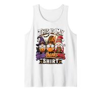 Funny Halloween Thanksgiving Christmas Gnomes Holiday Mashup Débardeur