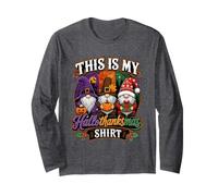 Funny Halloween Thanksgiving Christmas Gnomes Holiday Mashup Manche Longue