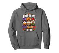 Funny Halloween Thanksgiving Christmas Gnomes Holiday Mashup Sweat à Capuche