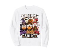 Funny Halloween Thanksgiving Christmas Gnomes Holiday Mashup Sweatshirt