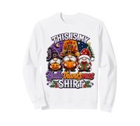 Funny Halloween Thanksgiving Christmas Gnomes Holiday Mashup Sweatshirt