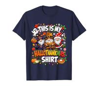 Funny Halloween Thanksgiving Christmas Gnomes Holiday Mashup T-Shirt