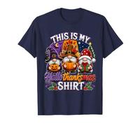 Funny Halloween Thanksgiving Christmas Gnomes Holiday Mashup T-Shirt