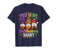 Funny Halloween Thanksgiving Christmas Gnomes Holiday Mashup T-Shirt