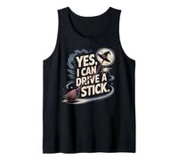 Funny Halloween Witch Yes I Can Drive A Stick Débardeur