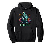 Funny Halloween Workout Deadlift Skeleton Gym Fitness Coach Sweat à Capuche