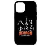 Funny Halloween Yoga Skeleton Tis Season Asana Yogi Namaste Coque pour iPhone 12/12 Pro
