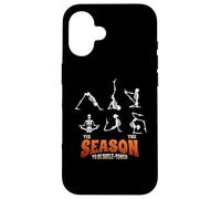 Funny Halloween Yoga Skeleton Tis Season Asana Yogi Namaste Coque pour iPhone 16