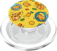 Funny Hamster Cartoon Chaos Animal Meltdown Meme Art PopSockets PopGrip pour MagSafe