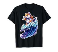 Funny Hamster Surfe sur Une Vague océanique 1 - Fan Fun T-Shirt