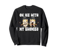 Funny Hanging with My Gnomies on Ice Hockey GNOME Graphic Sweatshirt