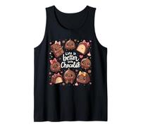 Funny happy chocolate day Life Is better With Chocolate Débardeur