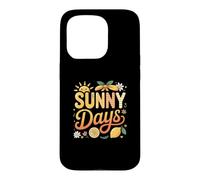 Funny Happy Sunny Summer Days Spring Groovy Women Floral Coque pour iPhone 15 Pro