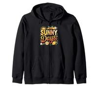 Funny Happy Sunny Summer Days Spring Groovy Women Floral Sweat à Capuche